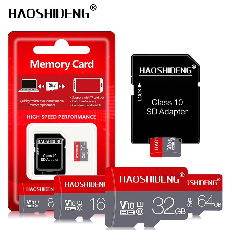 Новая карта памяти Crazy Hot 64 ГБ micro sd 32 класс 10 TF pendrive 16 8 microsd 2019|micro card 32gb|sd 32gb64gb |