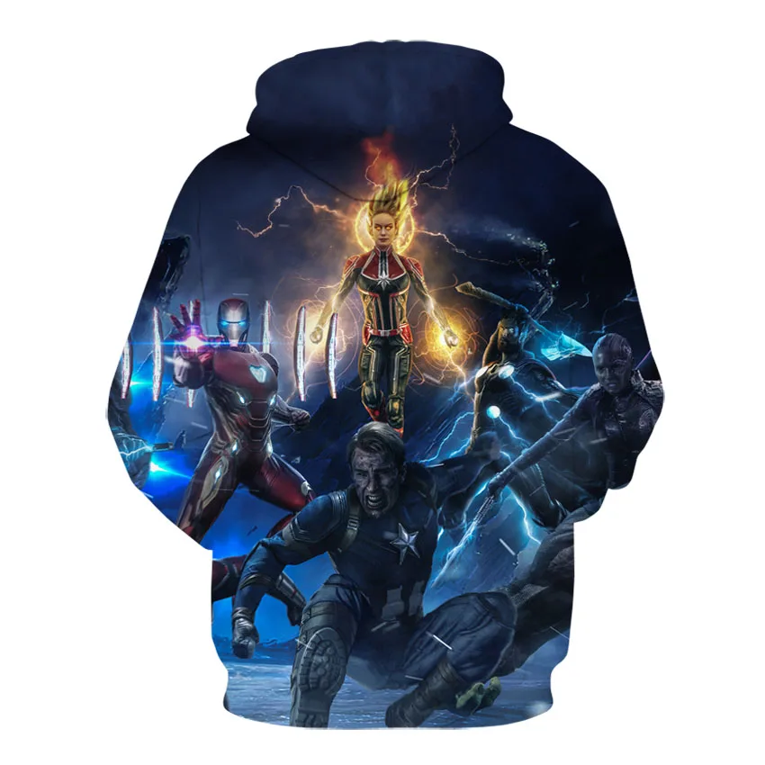 Marvel Мстители 4 Endgame Квантовая область косплей костюм толстовки мужские с