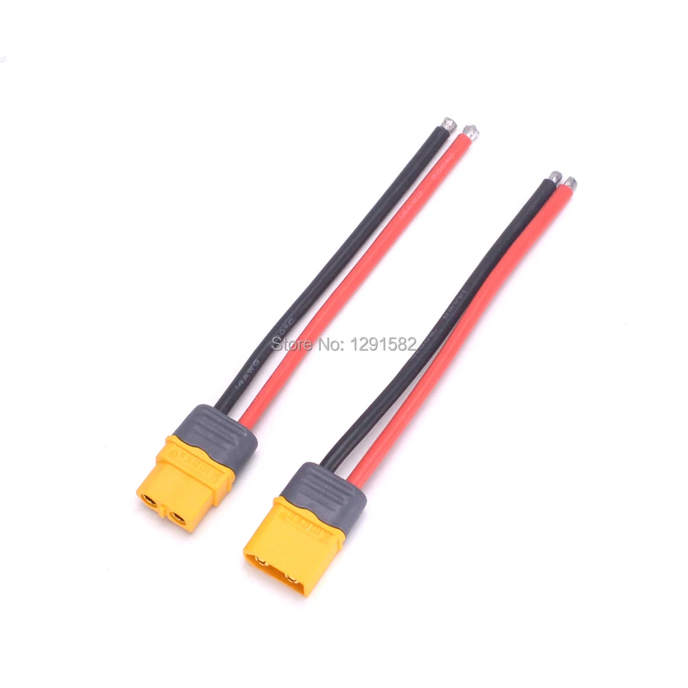 Amass XT60 + разъем 14AWG 10 см кабель питания провод для баланса зарядное устройство