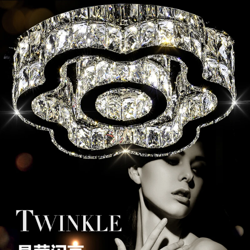 Новый красивый кристалл потолка света LED потолочные светильники современное