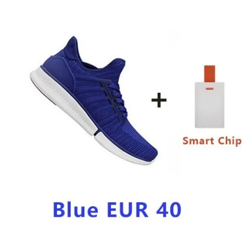 Men Blue EU 40 Xiaomi Mijia смарт чип обувь модный дизайн сменный водонепроницаемый IP67 приложение контроль спортивная обувь с чипом Прямая поставка - Цвет: Men Blue EU 40