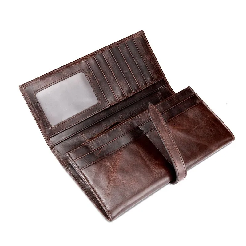 Мужской кошелек винтажный из натуральной воловьей кожи | Багаж и сумки