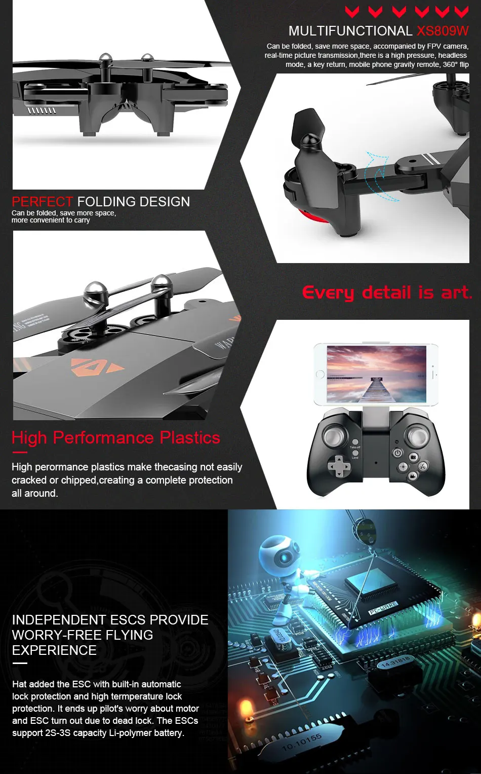 Visuo XS809W XS809HW Квадрокоптер мини складной селфи Дрон с Wifi FPV 0.3MP/2MP камерой удержание высоты RC Дрон Vs JJRC H47 E58