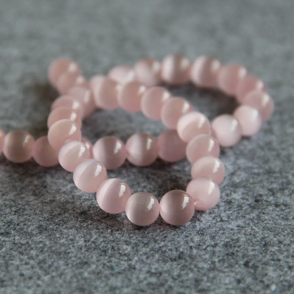 Новые бусины для ожерелья и браслета 10 мм розовые стеклянные мексиканские