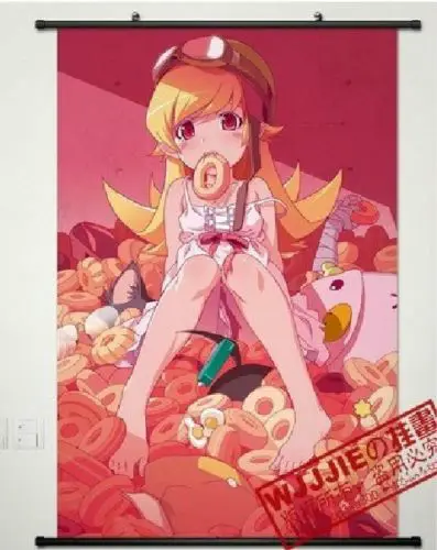 Аниме постер Bakemonogatari вампир Oshino Shinobu настенная прокрутка печатная картина