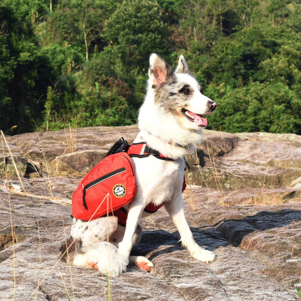 Уличная одежда для домашних животных 2-в-1 Съемный тактический рюкзак уличный