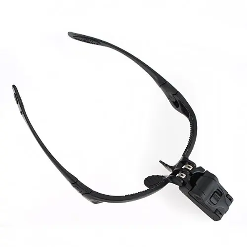 Headband Magnifying Glass Eye Repair Magnifier 2 LED Light 1.0/1.5/2.0/2.5/3.5X 5PC Glasses Loupe Optical Lens jeweler watchmak |