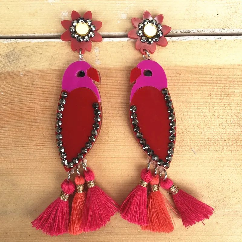 Женские серьги в форме птицы 2020|exaggerated earrings|acrylic earringsexquisite earring |