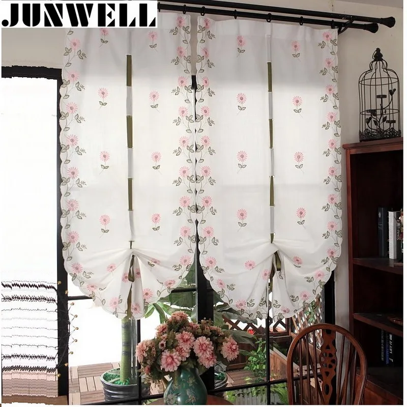 1 шт. вуаль из полиэстера с вышитой ромашкой в римском стиле для дома европейском