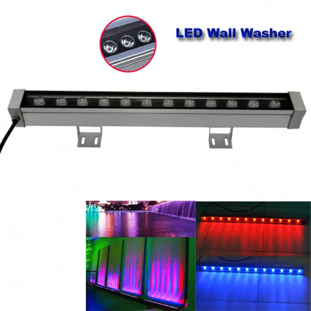 

18W 24W 36W waterproof IP65 AC85-265V led flood light LED Wall washer lamps Landscape light Blue/Green/Red/Warm/Cold/RGB