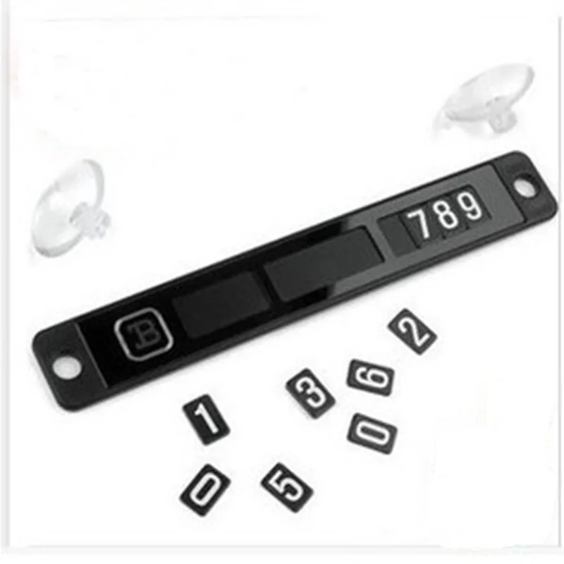 Новая черная пластиковая Временная автостоянка магнитная телефонная карточка