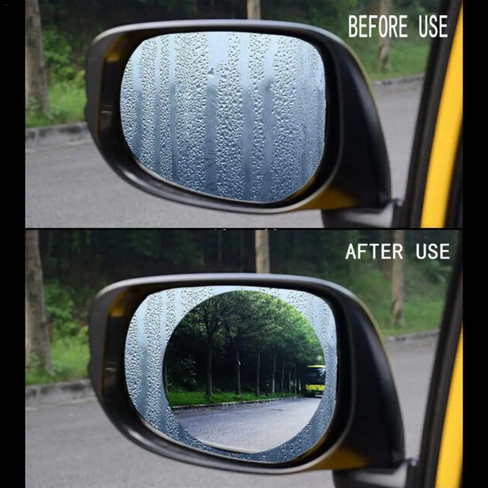 Пленка на зеркало заднего вида автомобиля Антибликовая дождевая
