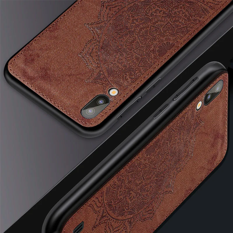 Магнитный автомобильный чехол держатель для Samsung Galaxy A10 A30 A40 A50 A70 тканевый с