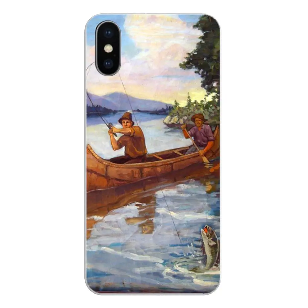Hunting Fishing art fish For Huawei Honor 8 8C 8X 9 10 7A 7C Mate 20 Lite Pro P Smart Plus Silicone Phone Shell Cover |