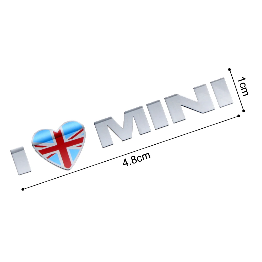 Юнион Джек Металл я люблю мини-наклейка эмблема наклейки для Mini Cooper земляк Clubman F55 F56 R55 R56 R60 F60 автомобильные аксессуары