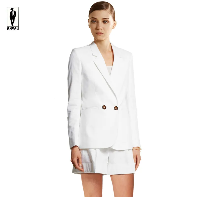УР 32 Сшитое Белый Работа Бизнес Формальные Элегантных Женщин костюм Указан