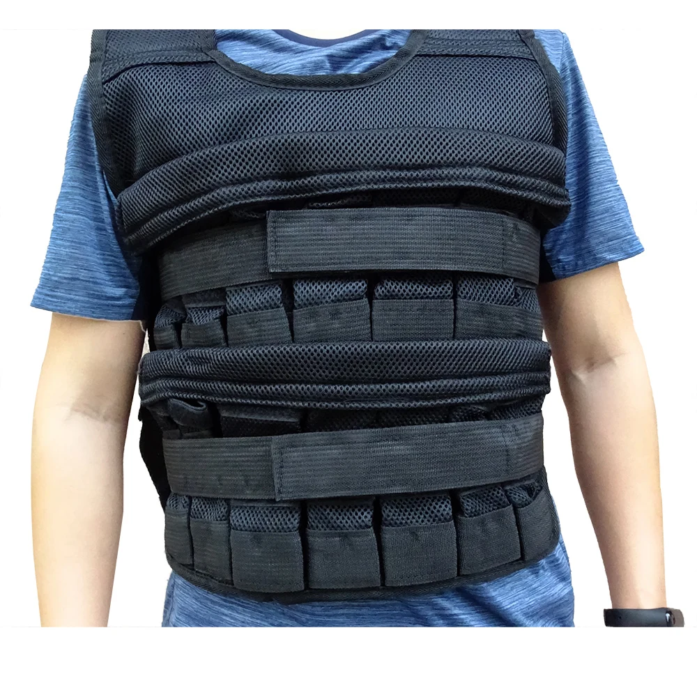 

Adjustable Weight Vest 50kg 20kg 15kg Load Running Workout Training Waistcoat Sand Weighted Sandbag Vest Loading Weighted Vest