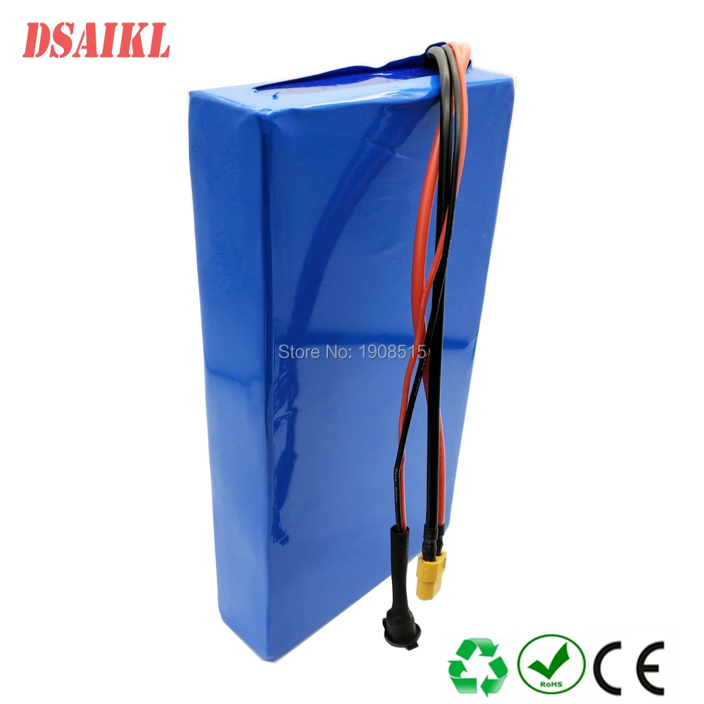 12S 18650 44,4 вольт электрический скейтборд 44,4 V 10.4Ah 11.6Ah 12Ah 14Ah Аккумулятор для электровелосипеда с зарядным устройством 50,4 V 2A