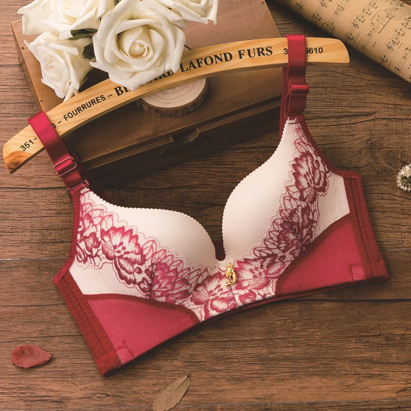 Женский бюстгальтер пуш-ап, кружевной Bralette, регулируемый Удобный беспроводной бюстгальтер, нижнее белье, женское сексуальное белье, чашечки B, женские бюстгальтеры