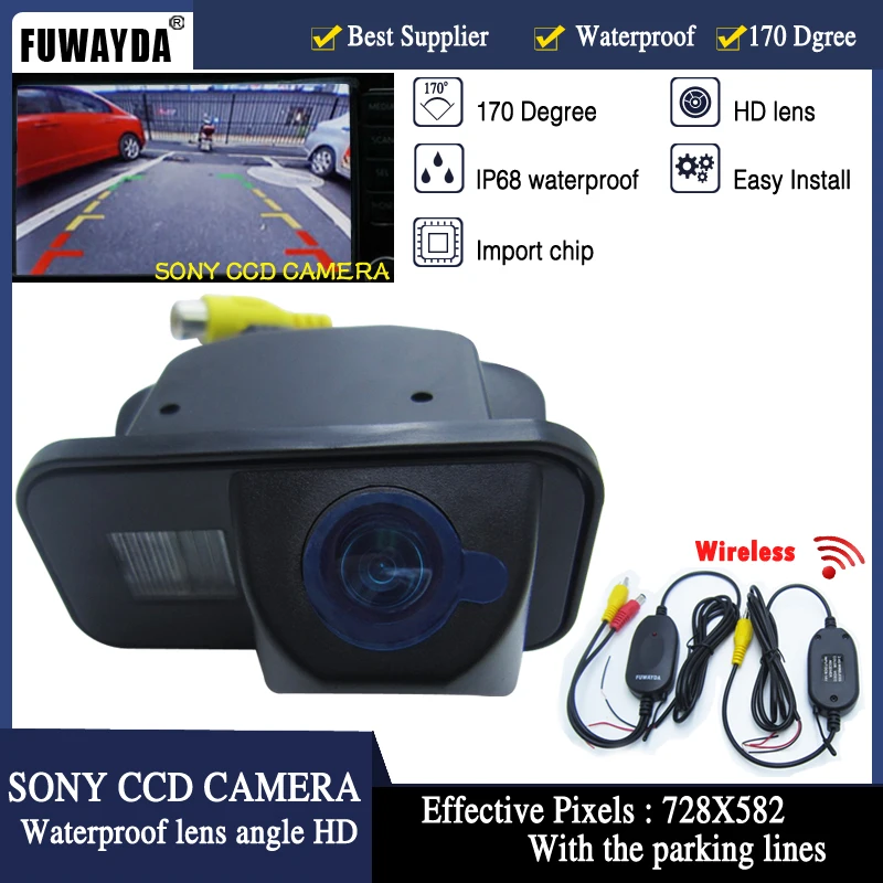 FUWAYDA беспроводной HD CCD датчик заднего вида автомобиля зеркало изображение