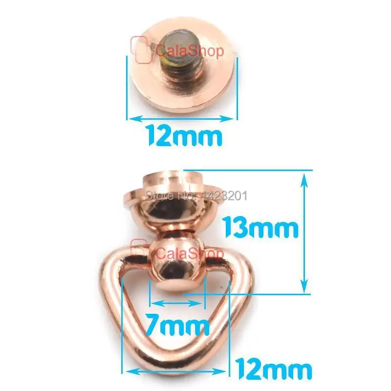 5 шт./лот твердая латунная пряжка рукоятка Соединительный соединитель Средний