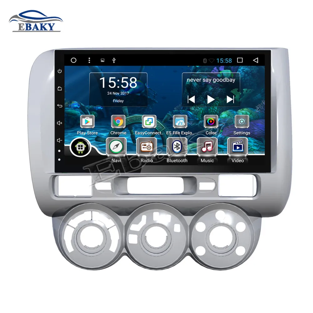 NaviTopia 9 дюймов 1 ГБ/2 ГБ 4 ядра/Octa core Android 7 1/8 Автомобильный DVD Радио для honda CITY 2005 2006 2007