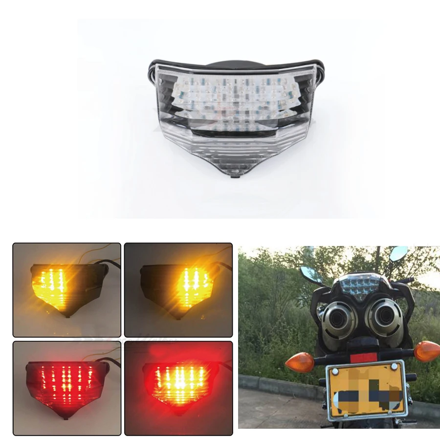 

Motorcycle LED Tail Light Assembly Brake Light Turn Signal Lamp Blinker Special For Yamaha FZ6 2004-2009