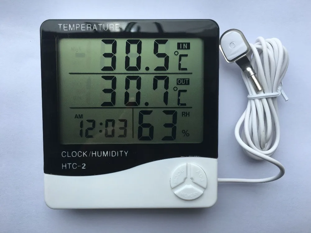 Цифровой ЖК-термометр измеритель влажности профессиональная Метеостанция