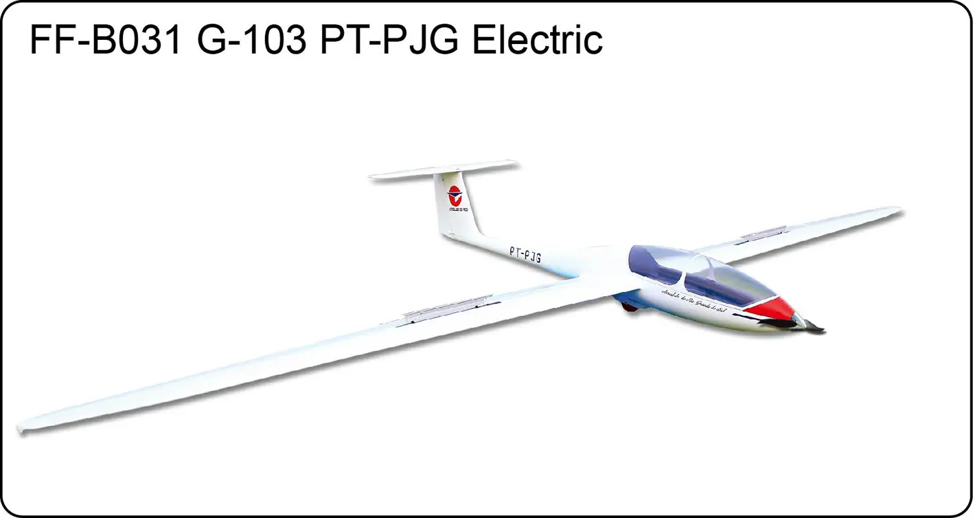 FlyFly Hobby Grob G 103 Электрический планер PT PJG с тормозом 3000 мм ARF без электрической