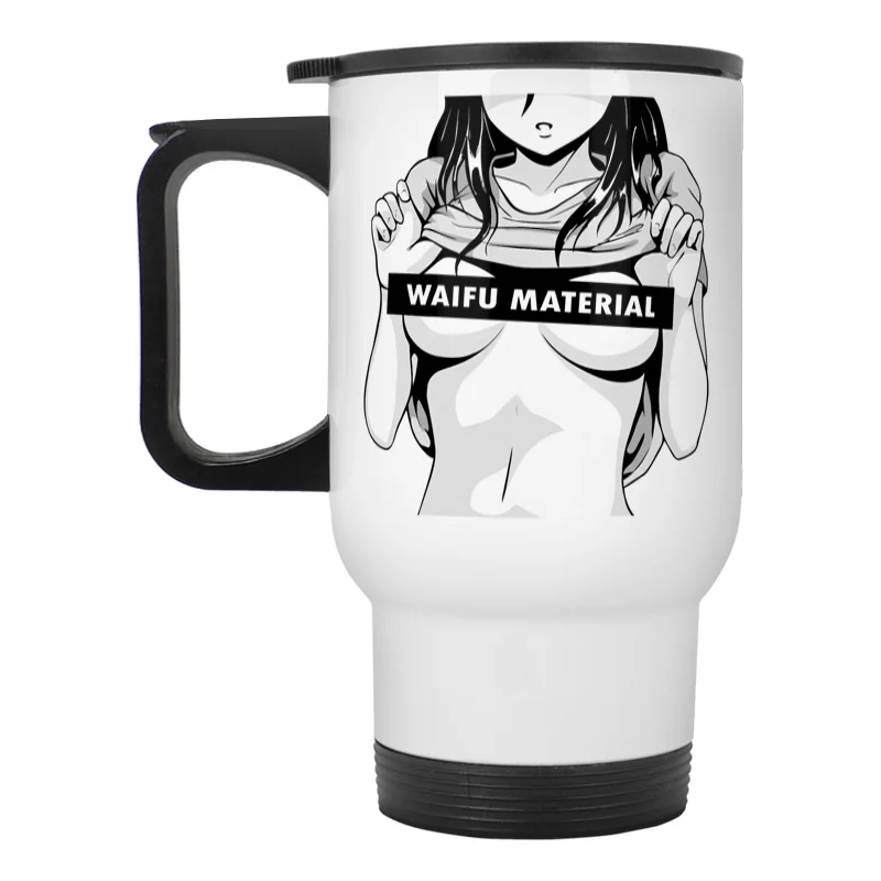 Waifu материал Otaku аниме нержавеющая стальная кружка для путешествий