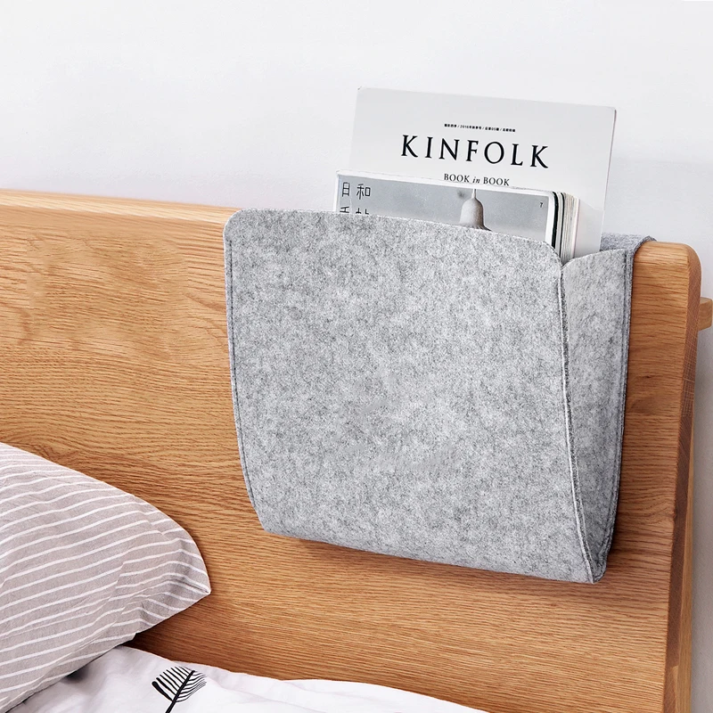 Домашняя прикроватная фетровая сумка для хранения Многофункциональный складной