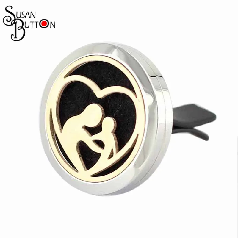 30 мм серебро и розовое золото круг магнит ароматерапия из нержавеющей стали Мама