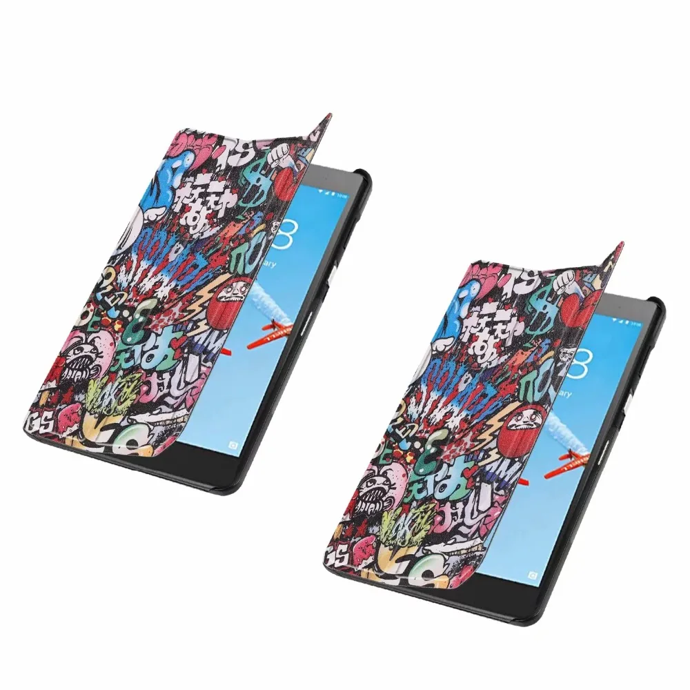 Ультратонкий чехол-подставка из искусственной кожи для lenovo Tab E7 7104 TB-7104F 7104F 7 дюймов, умный чехол для планшета, противоударный флип-чехол+ пленка+ ручка