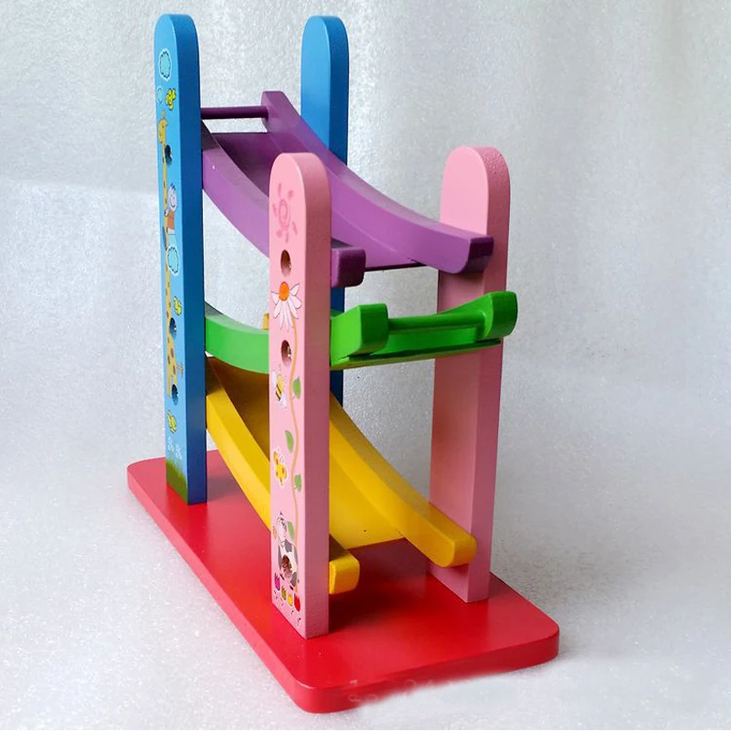 Деревянная модель горки небольшой автомобиль игрушка на горке орбитальная