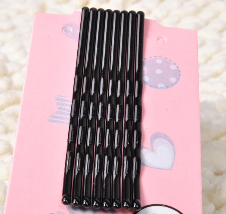 

Practical Simple Black Hairpin Metal Paint A Word U Wholesale Horizontal Clip Hair Clip Bang Sale
