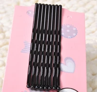 practical simple black hairpin metal paint a word u wholesale horizontal clip hair clip bang sale