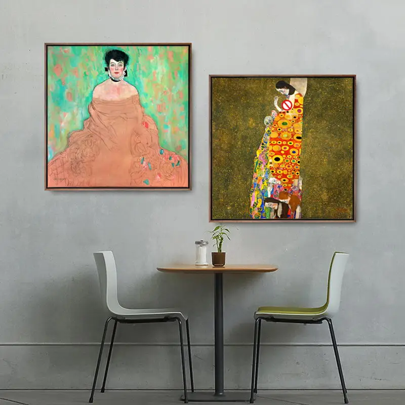 Home Decoration Print Canvas Art Wall Pictures Poster Printings Paintings Austrian Gustav Klimt Woman | Дом и сад