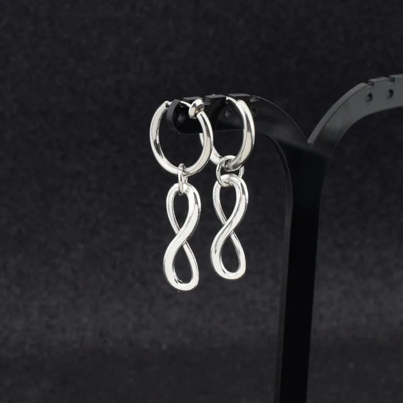 Корейские серьги в стиле панк для мальчиков неограниченная 8 Подвеска со словами