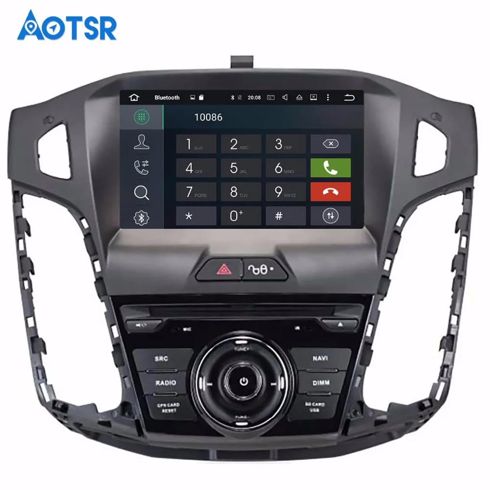 Автомобильный DVD плеер с GPS навигацией Android 8 1 для Ford Focus 2012 2017 головное устройство