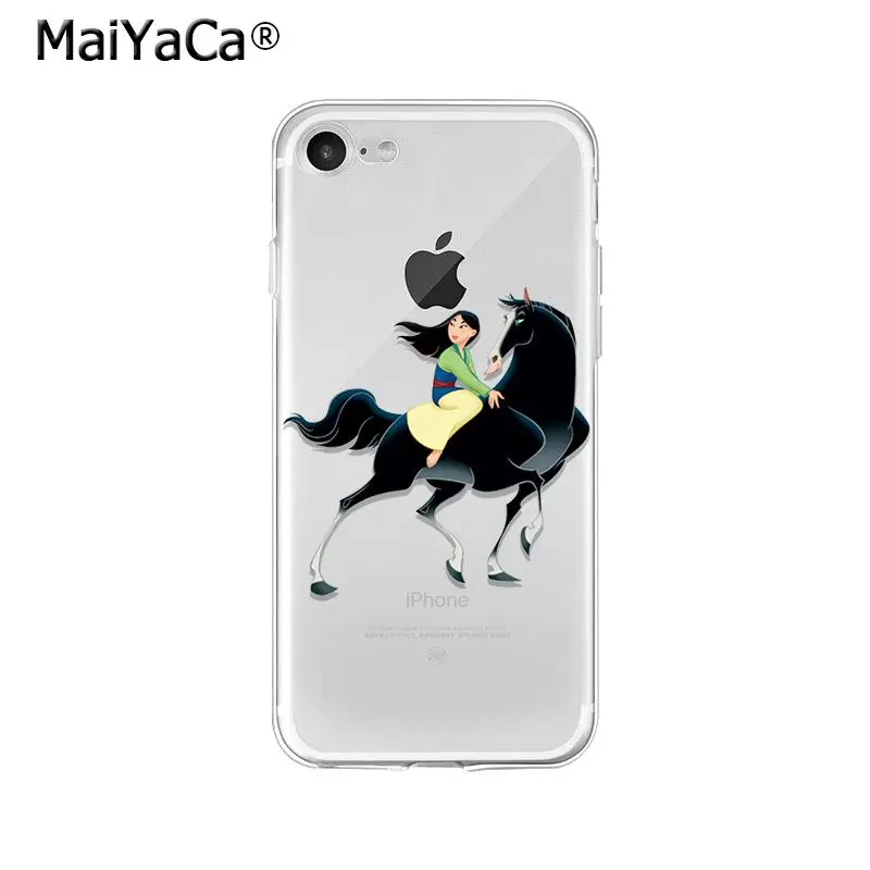 MaiYaCa мультфильм Мулан ТПУ мягкий высококачественный чехол для телефона для iPhone 6S 6plus 7plus 8 8Plus X Xs MAX 5 5S XR