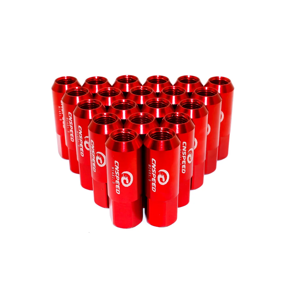 CNSPEED Новое поступление! CNSPEED 60 мм M14 X 1,5 Колесные гайки Новые 20 шт гоночные гайки винты/алюминиевая гайка YC101006