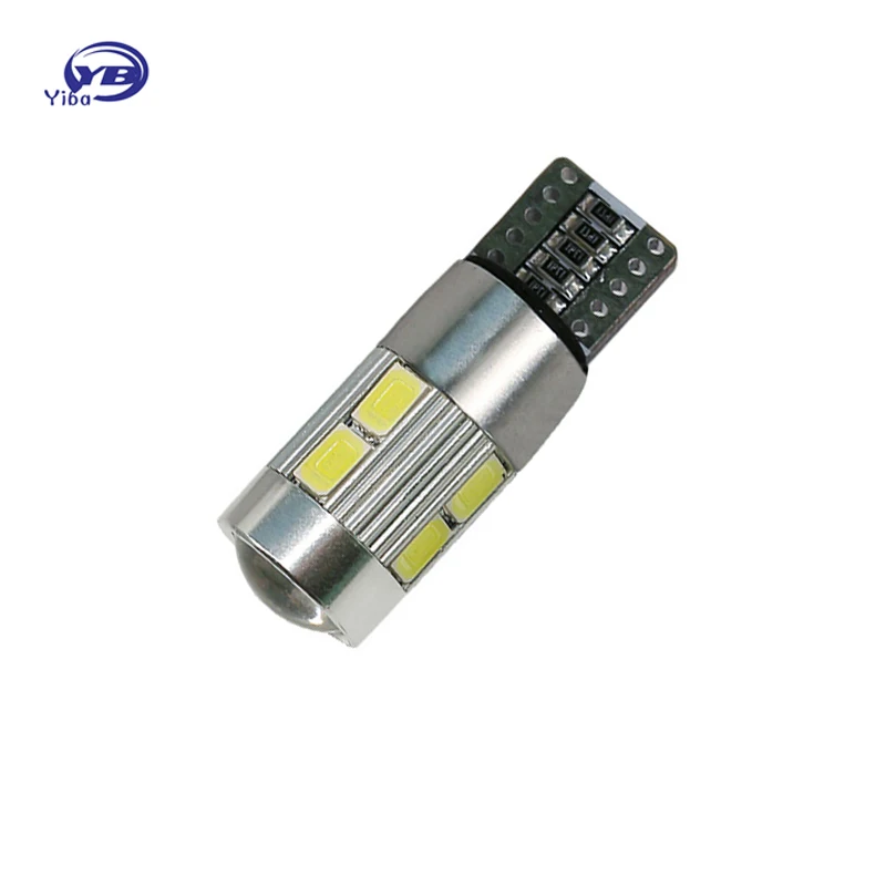 T10 10 SMD 5630 LED объектив проектора автомобильные Габаритные фонари W5W 501 10SMD 5730