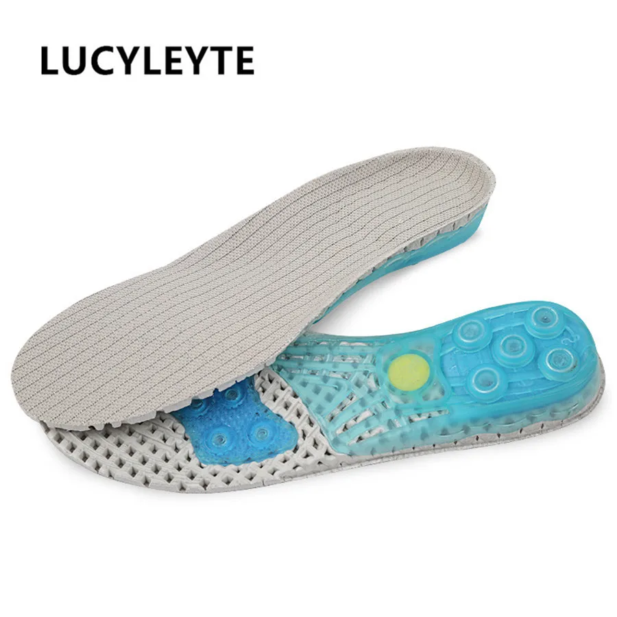 

Sports support breathable shock-absorbing thickened Men and women increased PU sweat-absorbent basketball running insole