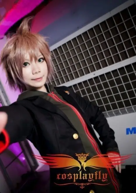 Мужской/женский костюм для косплея Dangan Ronpa Makoto Naegi куртка с капюшоном и штаны