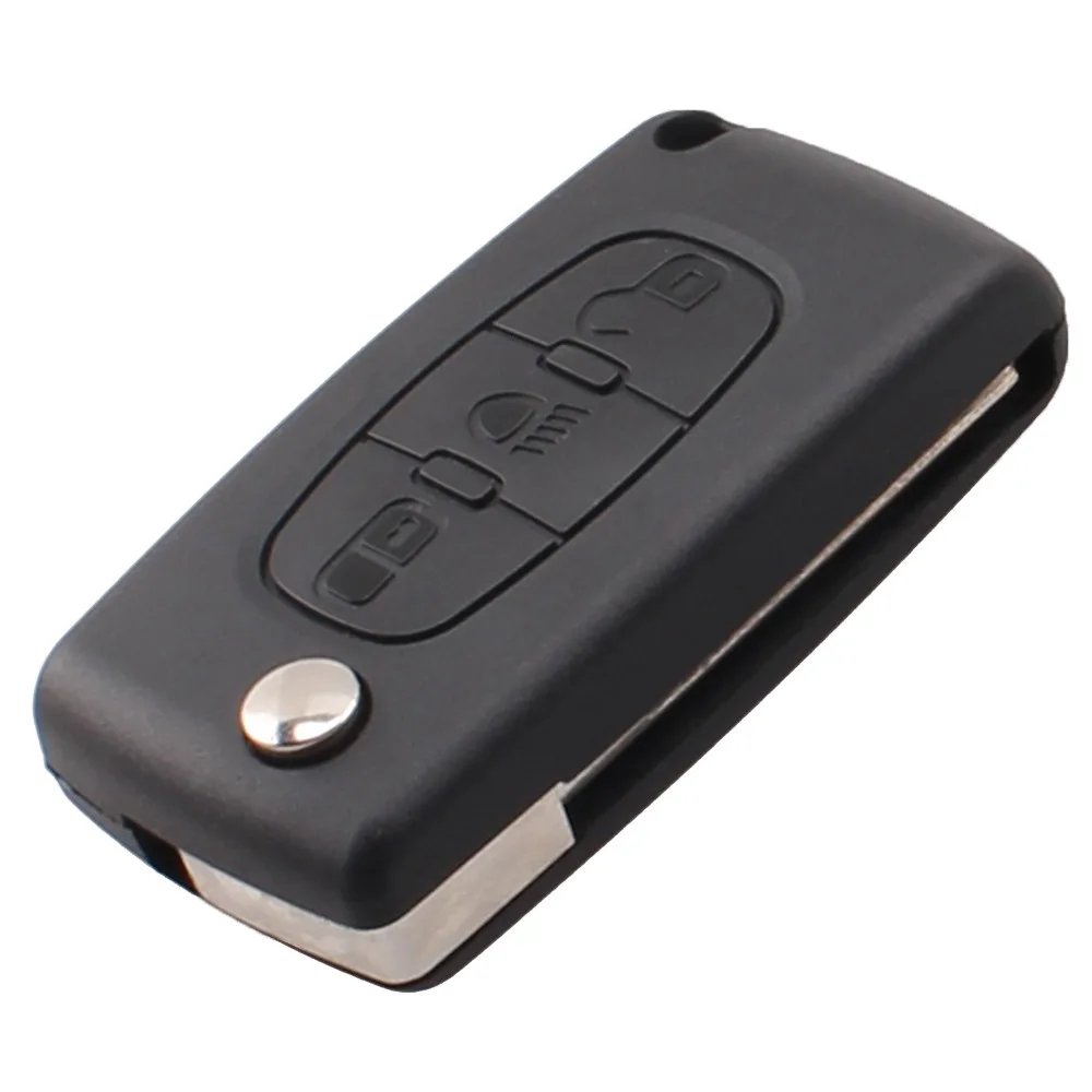 3 кнопки флип ключ чехол пустой корпус для Citroen Xrasa Picasso C2 C3 C4 C5 C6 C8 CE0523 с паз без
