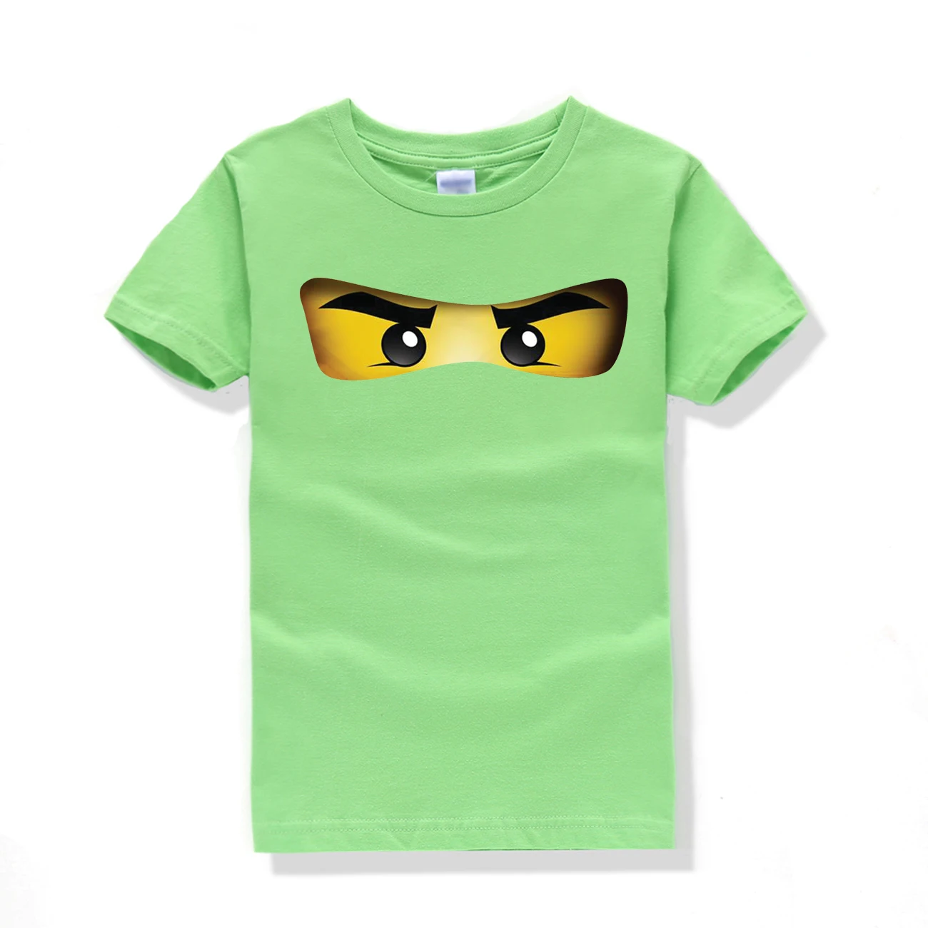 green Горячая Распродажа, ninjago, футболки из хлопка с короткими рукавами и круглым вырезом, одежда для маленьких мальчиков, летние футболки высокого качества - Цвет: green