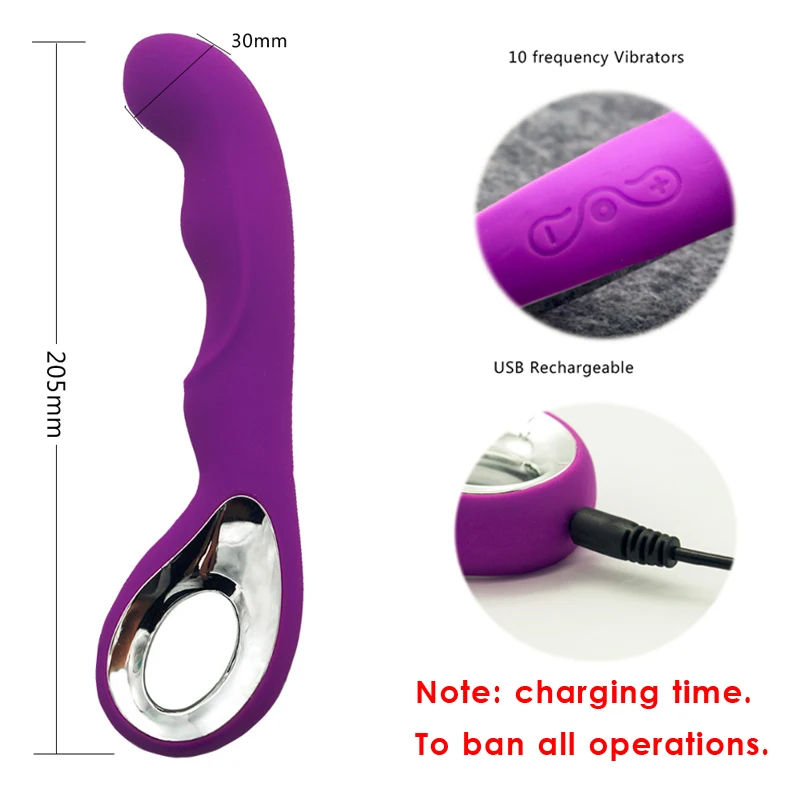 USB Перезаряжаемые Женский Вибратор для мастурбации клитор и G-Spot оргазм сквирт