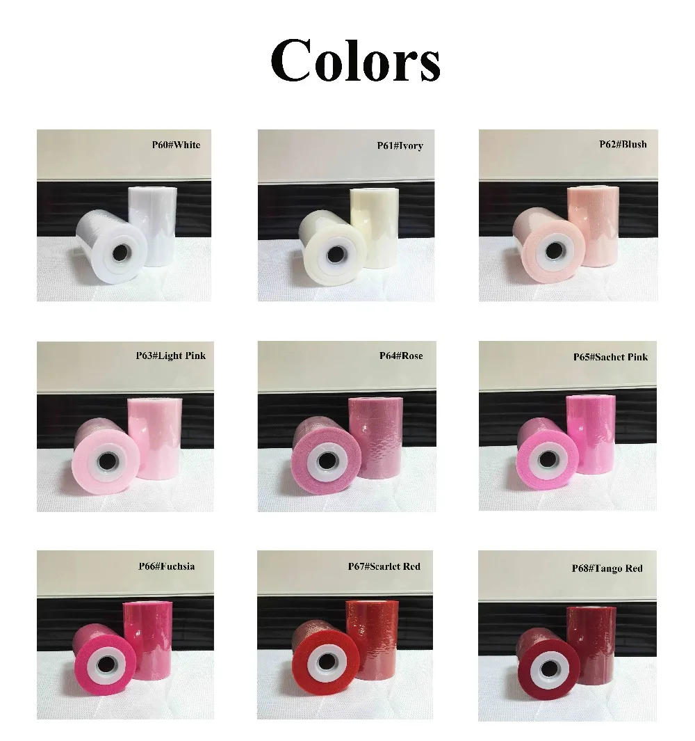 

High Quality Polyester Tulle Roll 6inches 100yards For DIY Dress