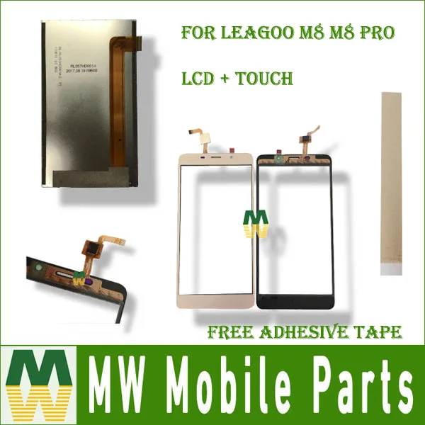100% протестированный для Leagoo M8 Pro ЖК экран дисплей сенсорный отдельный черный