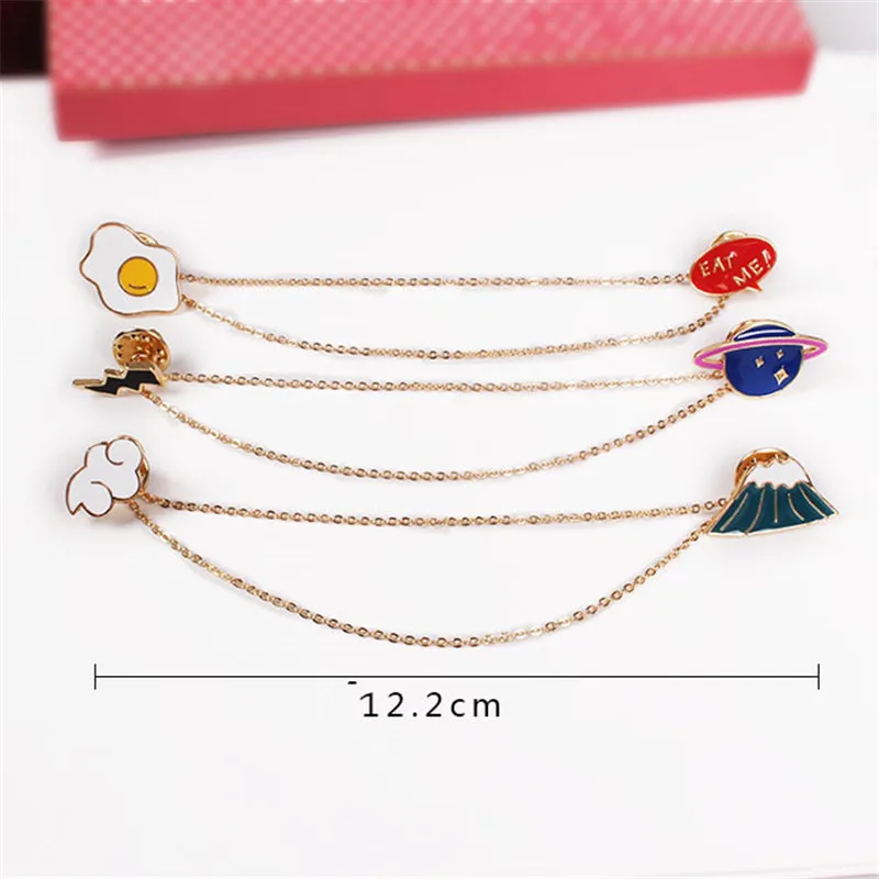 XQ с бесплатной доставкой значок изображением планеты омлет отворотом булавка